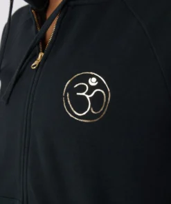 SPIRITUAL GANGSTER Hamsa Raglan Zip Hoodie Travel Edit