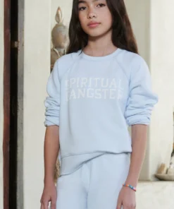SPIRITUAL GANGSTER Girls Varsity Bridget Raglan Sweatshirt