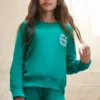 SPIRITUAL GANGSTER Summer 2022 Catalog Girls Karma Bridget Raglan Sweatshirt