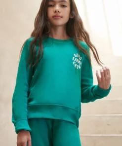 SPIRITUAL GANGSTER Summer 2022 Catalog Girls Karma Bridget Raglan Sweatshirt