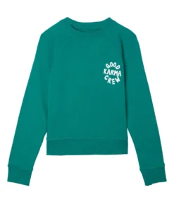 SPIRITUAL GANGSTER Summer 2022 Catalog Girls Karma Bridget Raglan Sweatshirt