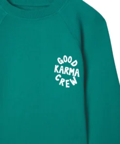 SPIRITUAL GANGSTER Summer 2022 Catalog Girls Karma Bridget Raglan Sweatshirt