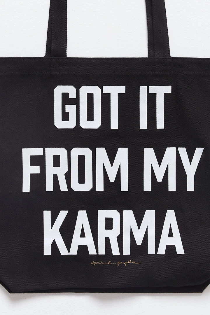 SPIRITUAL GANGSTER Travel Edit Karma Canvas Tote 4 SPIRITUAL GANGSTER Travel Edit Karma Canvas Tote