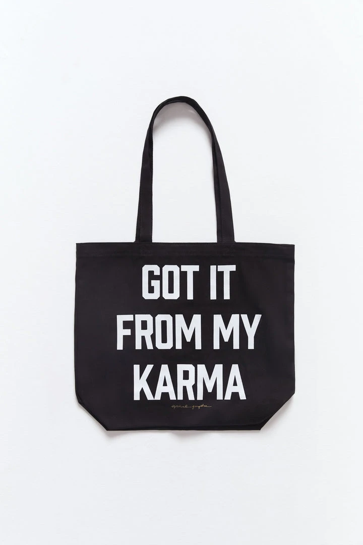 SPIRITUAL GANGSTER Travel Edit Karma Canvas Tote 3 SPIRITUAL GANGSTER Travel Edit Karma Canvas Tote