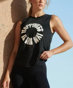 SPIRITUAL GANGSTER Happiness Active Muscle Tank Graphic Shop