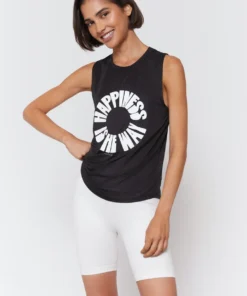 SPIRITUAL GANGSTER Happiness Active Muscle Tank Graphic Shop