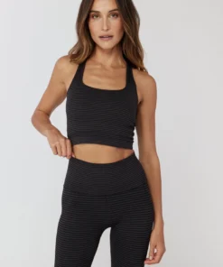 SPIRITUAL GANGSTER Stripe Athena Seamless Tank