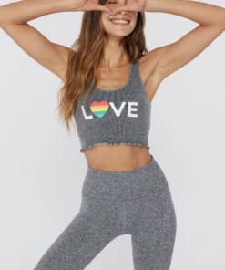 SPIRITUAL GANGSTER Love Amor Seamless Crop Tank
