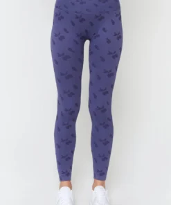 SPIRITUAL GANGSTER Jacquard Love Sculpt Seamless Legging Bottoms